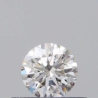 0.31 Carat Round E VVS1 VG EX GIA Natural Diamond