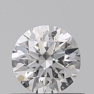 0.40 Carat Round F SI1 VG EX GIA Natural Diamond