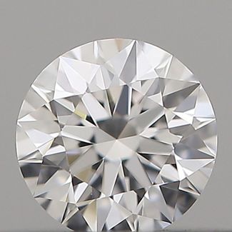 0.19 Carat Round D VVS2 EX GIA Natural Diamond