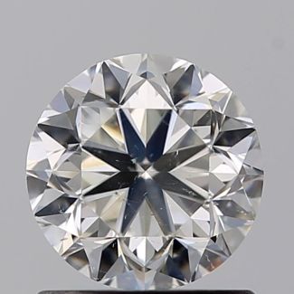 1.00 Carat Round H SI1 GD VG EX GIA Natural Diamond