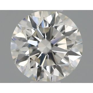 0.34 Carat Round H VS1 EX IGI Natural Diamond