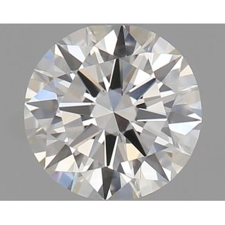 0.5 Carat Round F VVS2 EX GD GIA Natural Diamond