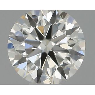 0.32 Carat Round H VS1 EX IGI Natural Diamond