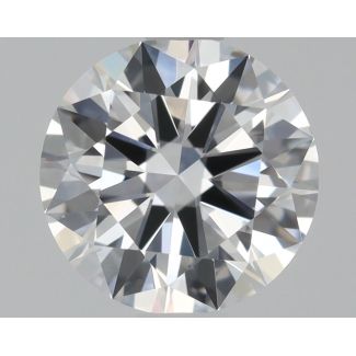 0.64 Carat Round D VVS2 EX GIA Natural Diamond