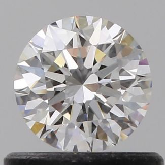 0.50 Carat Round F IF EX GIA Natural Diamond