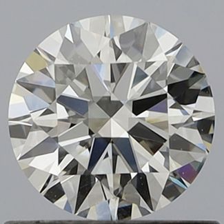 0.7 Carat Round F VVS1 EX GIA Natural Diamond