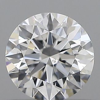 0.4 Carat Round D VS2 EX GIA Natural Diamond