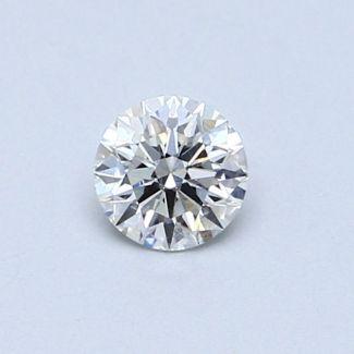 0.37 Carat Round F VS2 EX VG GIA Natural Diamond