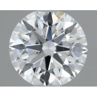 0.53 Carat Round D SI1 EX GIA Natural Diamond