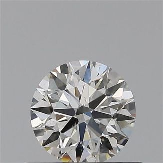 0.43 Carat Round H SI1 EX GIA Natural Diamond