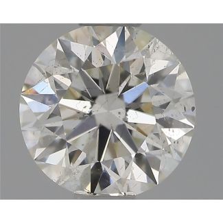 0.61 Carat Round F SI2 EX IGI Natural Diamond