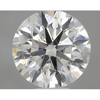 0.5 Carat Round H SI1 EX GIA Natural Diamond