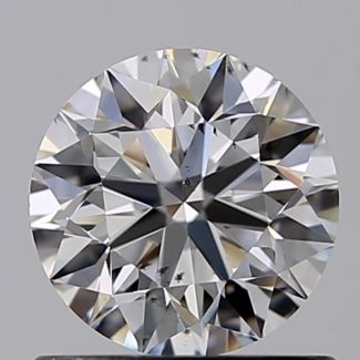 0.70 Carat Round F SI1 EX GIA Natural Diamond