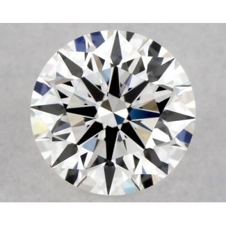 0.44 Carat Round F VVS1 EX GIA Natural Diamond