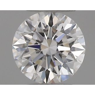 0.18 Carat Round E VVS2 EX GIA Natural Diamond