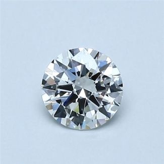 0.5 Carat Round G VVS1 EX VG GIA Natural Diamond