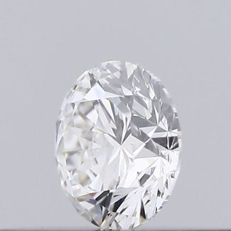 0.18 Carat Round F VVS2 EX GIA Natural Diamond