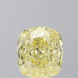 10.13 Carat Cushion Modified Fancy Intense Yellow VVS2 - EX GIA Natural Diamond