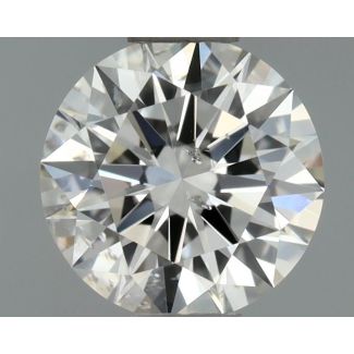 0.5 Carat Round H SI1 EX GIA Natural Diamond