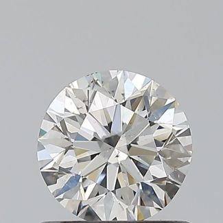 0.7 Carat Round H SI1 EX VG GIA Natural Diamond