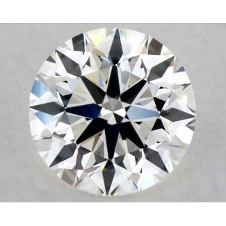 0.52 Carat Round H VS1 EX GIA Natural Diamond