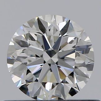 0.45 Carat Round F VS2 VG EX GIA Natural Diamond