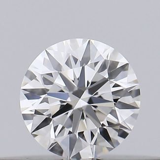 0.18 Carat Round E VVS1 EX GIA Natural Diamond