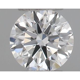 0.19 Carat Round F VVS2 EX GIA Natural Diamond