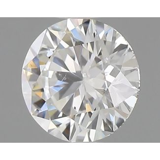 0.7 Carat Round H SI1 EX GIA Natural Diamond