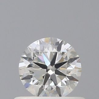 0.50 Carat Round I VVS2 VG EX GIA Natural Diamond