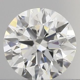 0.46 Carat Round F VVS1 EX GIA Natural Diamond