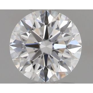 0.37 Carat Round E VVS2 EX GIA Natural Diamond