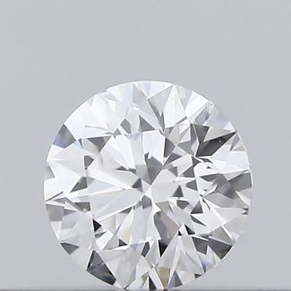 0.18 Carat Round D VVS2 VG EX GIA Natural Diamond