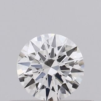 0.30 Carat Round E VVS2 EX GIA Natural Diamond