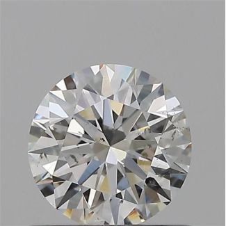 0.53 Carat Round G SI1 EX GIA Natural Diamond