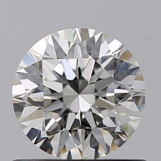 0.61 Carat Round H VS1 EX GIA Natural Diamond