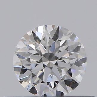 0.30 Carat Round D VVS2 EX GIA Natural Diamond