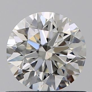 0.61 Carat Round H VS1 EX GIA Natural Diamond