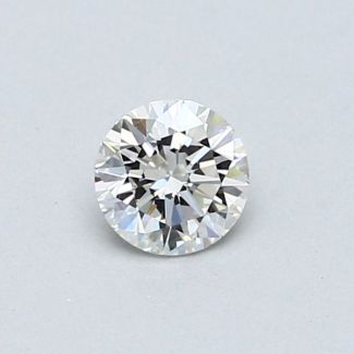 0.37 Carat Round F VVS1 VG EX GIA Natural Diamond