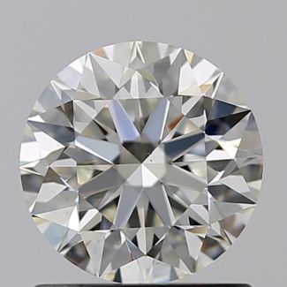 0.91 Carat Round I VS2 EX GIA Natural Diamond