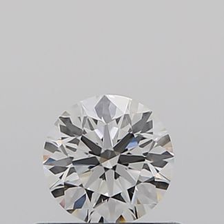 0.42 Carat Round F VVS2 EX GIA Natural Diamond