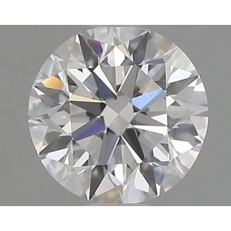 0.6 Carat Round F VS1 EX GD GIA Natural Diamond