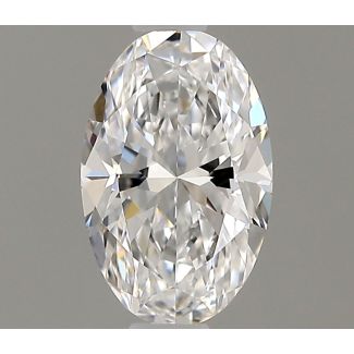 0.35 Carat Oval D VVS1 - EX GD GIA Natural Diamond