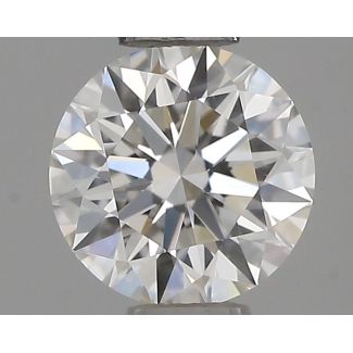 0.36 Carat Round G VVS2 EX IGI Natural Diamond