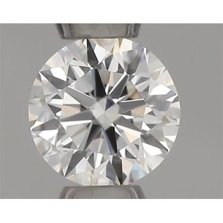 0.21 Carat Round H VVS1 EX GIA Natural Diamond