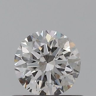 0.45 Carat Round F SI1 EX GIA Natural Diamond