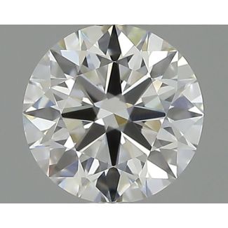 0.5 Carat Round F VVS2 EX GIA Natural Diamond