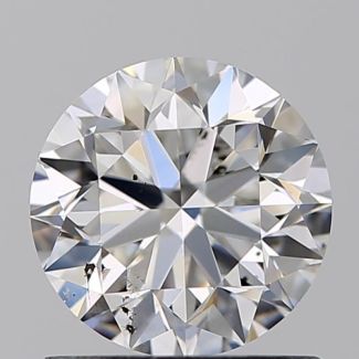 0.90 Carat Round F SI2 VG EX GIA Natural Diamond