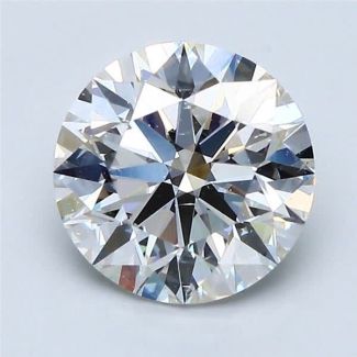 2.01 Carat Round H SI1 EX GIA Natural Diamond