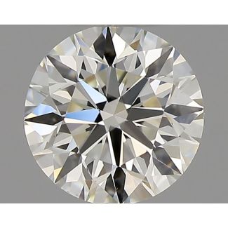 0.50 Carat Round J VS1 EX VG GIA Natural Diamond